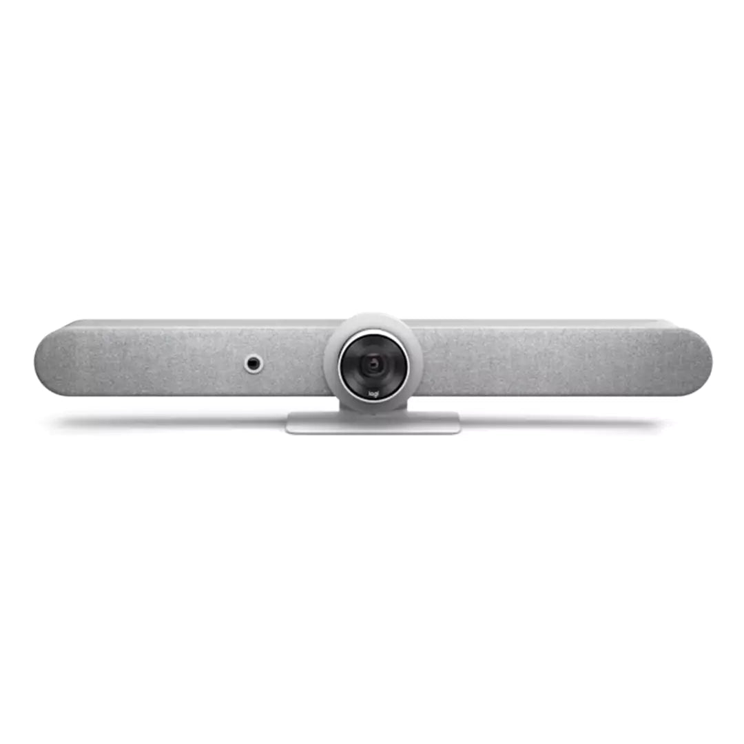 Logitech Rally Bar – Thanh video hội nghị all-in-one cho phòng họp vừa đến lớn/ Công nghệ AI tích hợp/ Camera 4K/ Âm thanh mạnh mẽ - Trắng