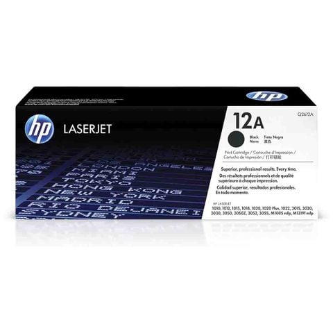 HP 12A Màu đen – 2K trang / Màu đen / Hộp mực Toner