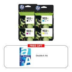  HP 903XL Bộ hộp mực in đầy đủ + Quà tặng Double A4 