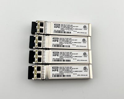 HPE MSA 10Gb Short Range iSCSI SFP+ 4‑pack Transceiver C8R25B