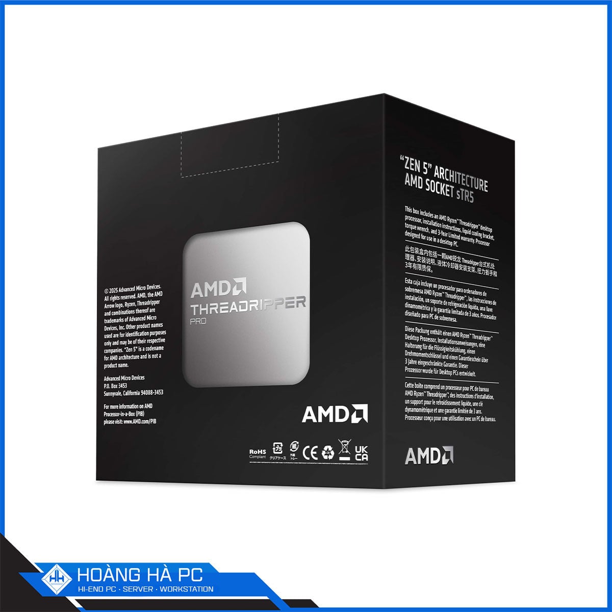Ảnh minh họa CPU AMD Ryzen Threadripper Pro 9985WX (Up 5.4 GHz, 64 Nhân 128 Luồng, 256MB Cache, sTR5) 2