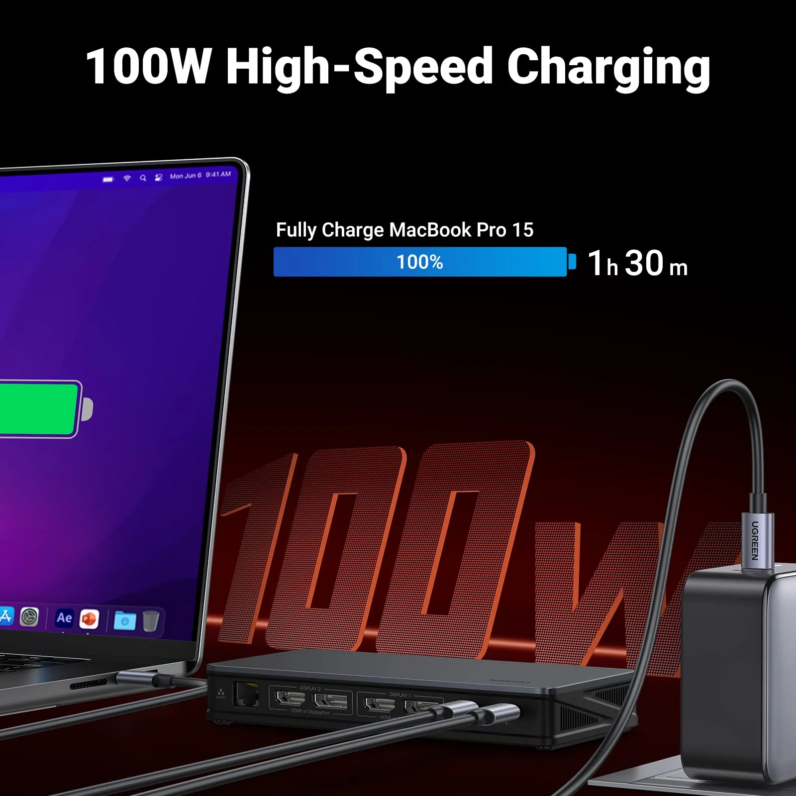 Ảnh minh họa Hub USB-C Đa Năng UGREEN 90912 Hỗ Trợ 4K@60Hz và USB 3.1 3