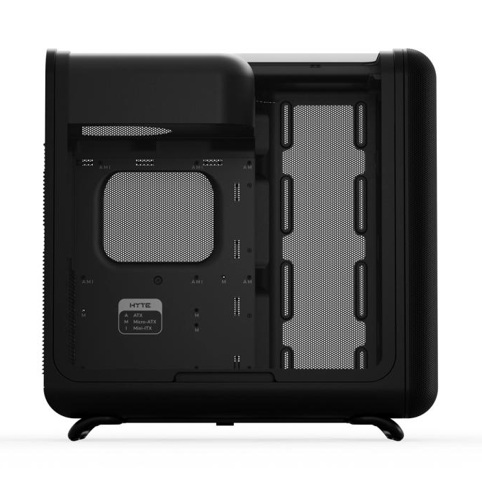 Ảnh minh họa Thùng máy HYTE X50 Pitch Black (Chưa kèm Fan) | Mid-Tower, E-ATX, Kính cường lực, Đen 3