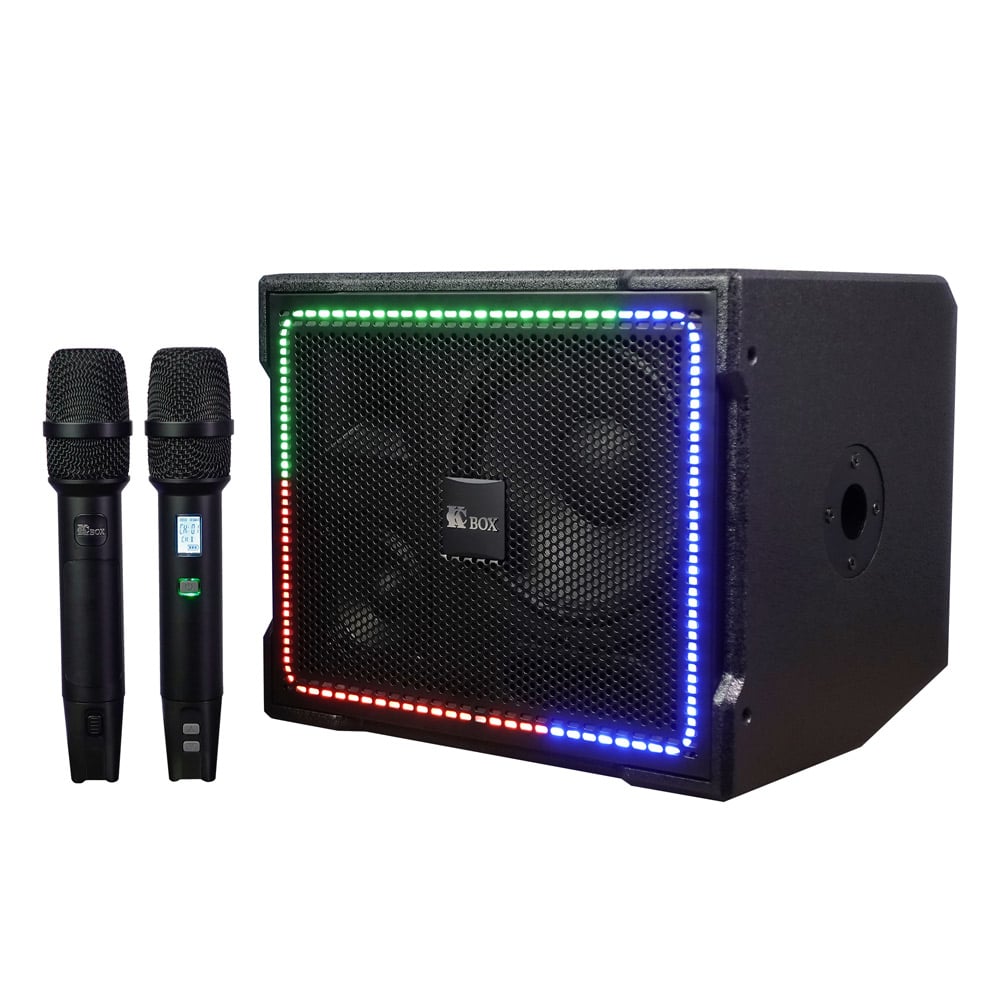 Ảnh minh họa Loa Karaoke Di Động KCBOX FLEXIBLE (Bass 20 – 150W) Pin Rời 6000mAh, Micro UHF Pin Sạc 1