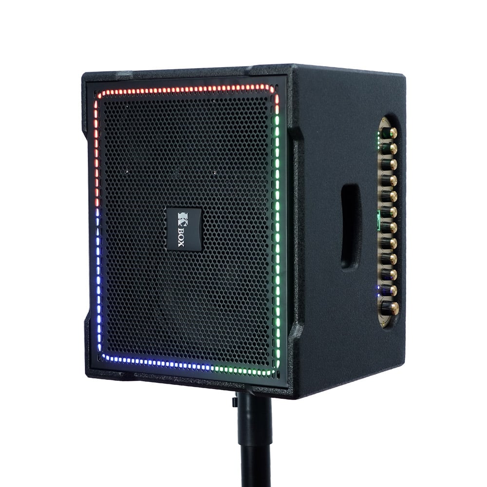 Ảnh minh họa Loa Karaoke Di Động KCBOX FLEXIBLE (Bass 20 – 150W) Pin Rời 6000mAh, Micro UHF Pin Sạc 2