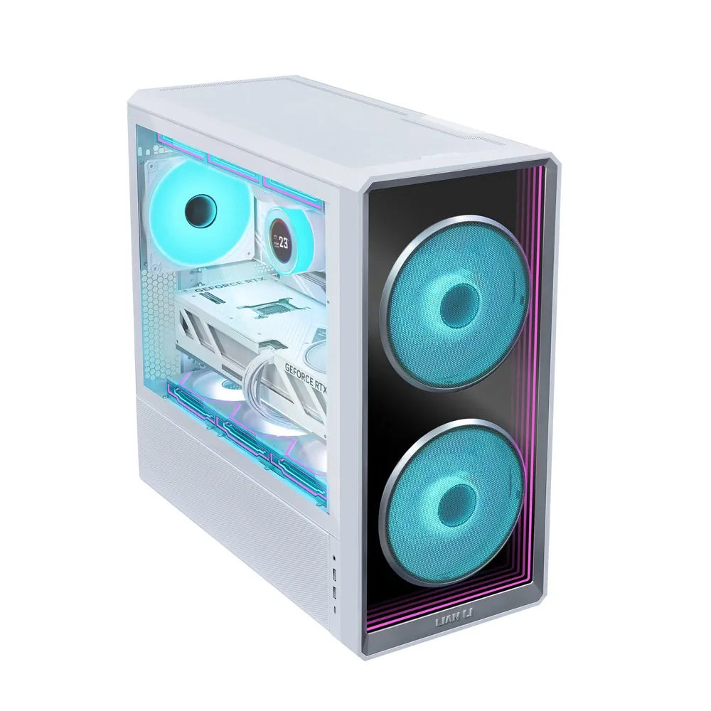 Ảnh minh họa LIAN LI Lancool 217 INF Vỏ Case Gaming ATX Mid Tower - Trắng (Kèm 3 quạt ARGB) 2
