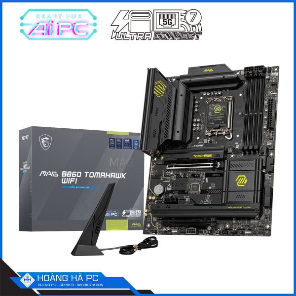 Mainboard MSI MAG B860 TOMAHAWK WIFI (Intel B860, Socket LGA 1851, ATX, 4 khe RAM DDR5)