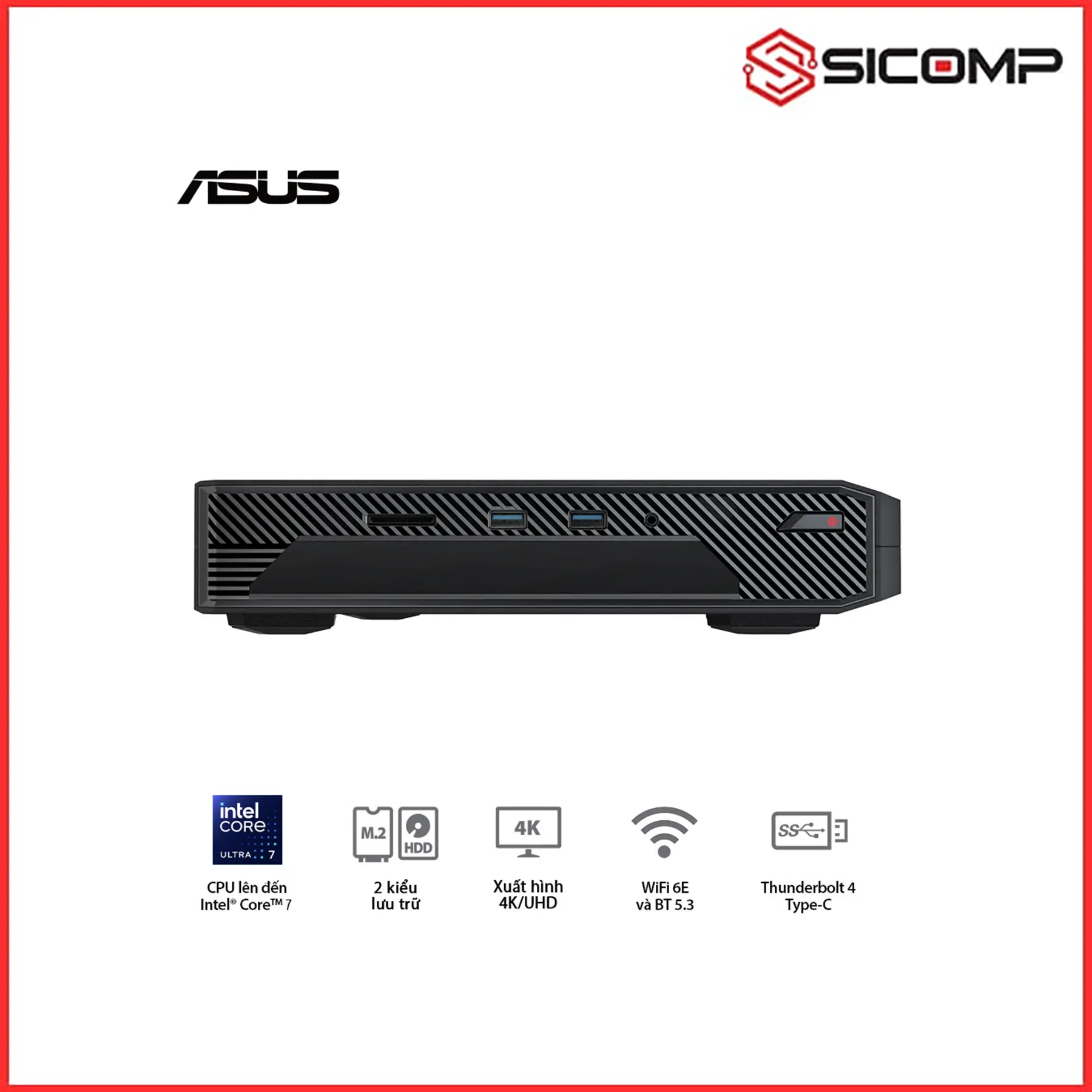 Ảnh minh họa MÁY TÍNH MINI PC ROG NUC RNUC14SRKU7 ( ULTRA 7 155H | RTX 4060 | 2 X DDR5 5600 | WIFI 6E ) 2