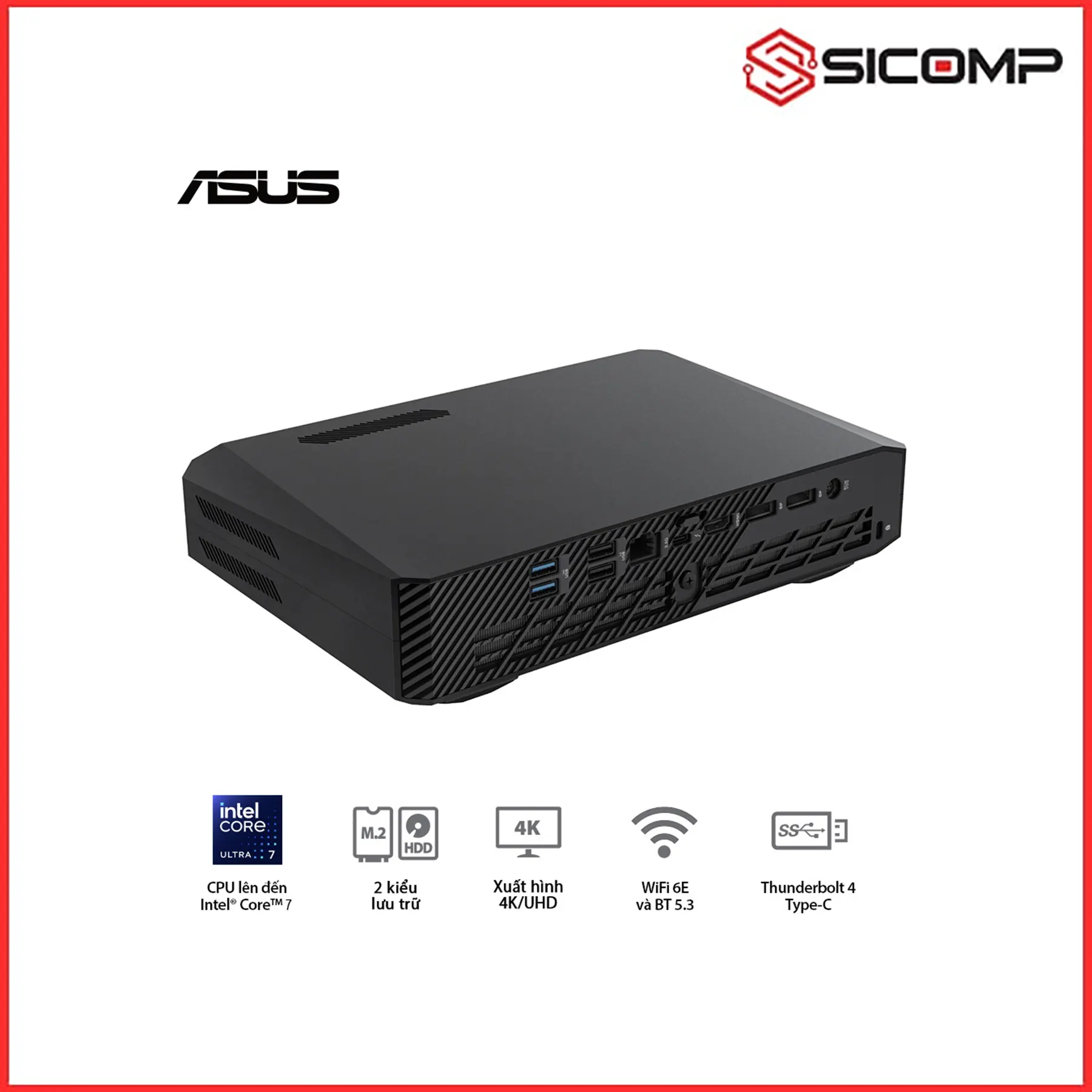 Ảnh minh họa MÁY TÍNH MINI PC ROG NUC RNUC14SRKU7 ( ULTRA 7 155H | RTX 4060 | 2 X DDR5 5600 | WIFI 6E ) 3