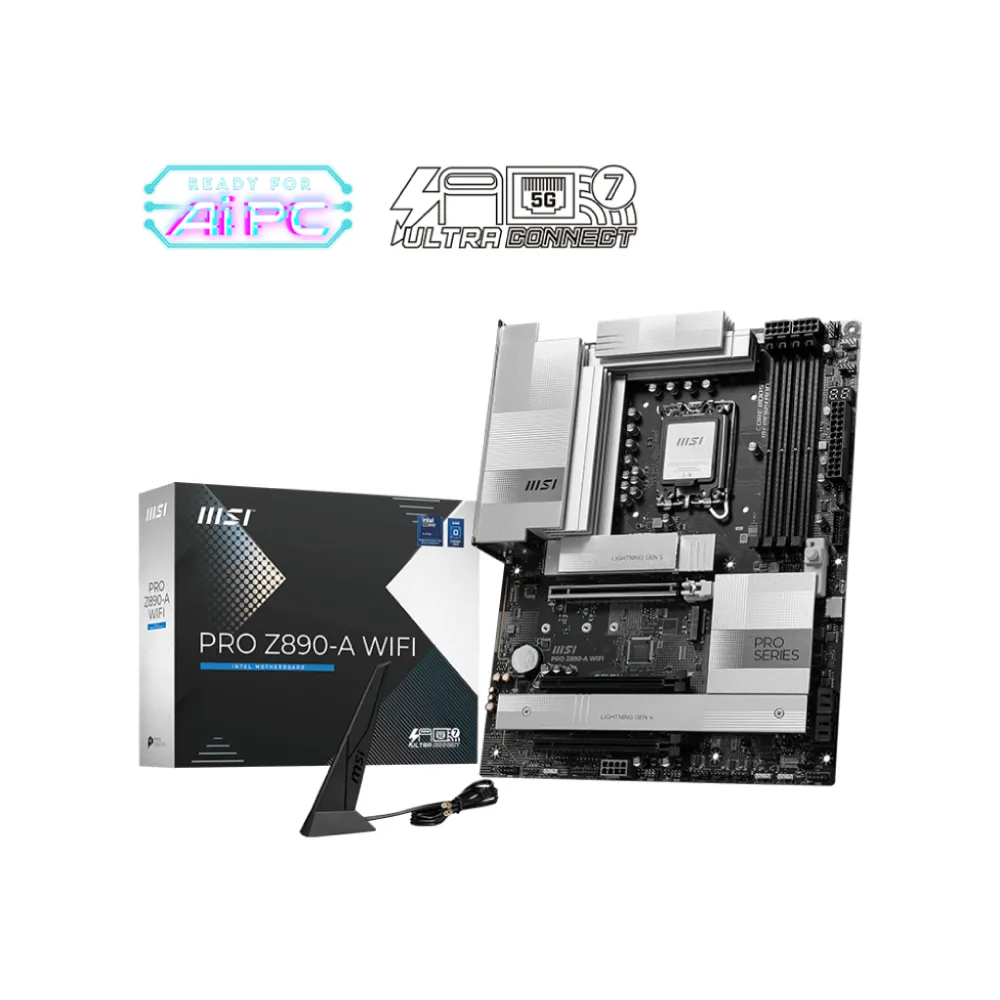 Mainboard MSI PRO Z890-A WIFI (ATX/ Intel Core Ultra Processors (Series 2)/ DDR5/ Wifi 7)