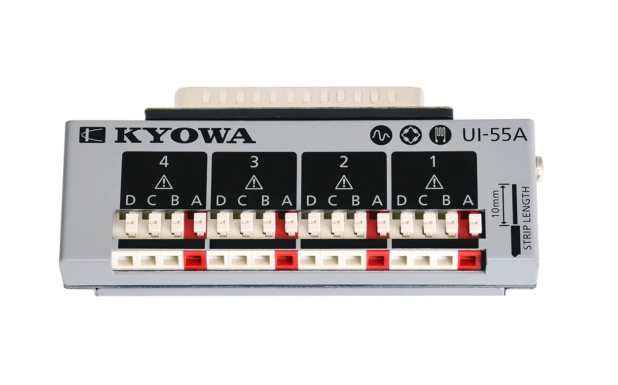 KYOWA UI-55A ( UI series )thiết bị kết nối strain gauge đến bộ phân tích dữ liệu 4 kênh