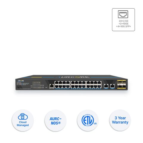 Thiết bị Switch doanh nghiệp Aurcore AES4102 24 x 2.5GE