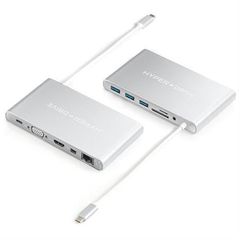  Hub chuyển đổi Type-C 11 in 1 Hyperdrive GN30-SILVER 