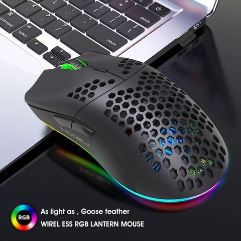 Chuột không dây HXSJ X801 RGB, DPI 1600, chống ồn