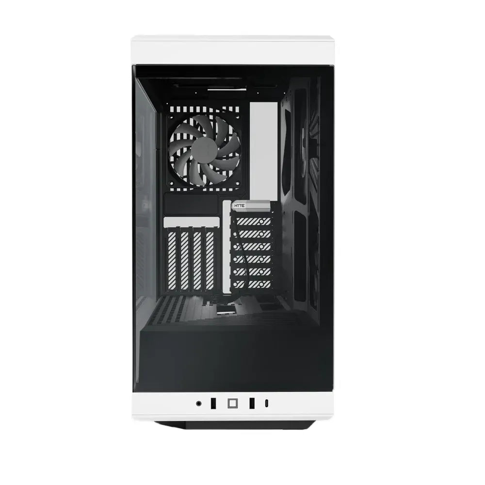 Ảnh minh họa HYTE Y40 Vỏ case gaming ATX Mid-Tower kính cường lực toàn cảnh kèm cáp riser PCIe 4.0 - Black/White 1