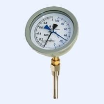 YAMAMOTO KEIKI T&P star gauge nhiệt kế lưỡng kim đo áp suất, nhiệt độ