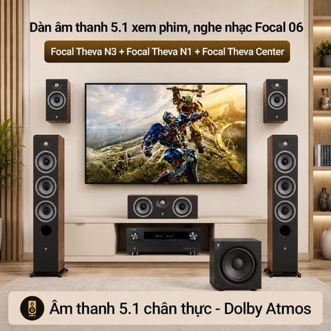 Dàn âm thanh 5.1 xem phim, nghe nhạc Focal 06 (Focal Theva N3)