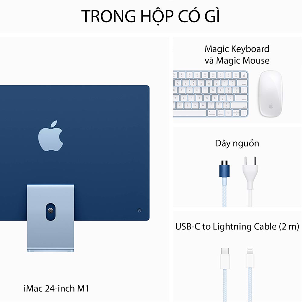 Ảnh minh họa iMac 2021 24 inch 4K (Apple M1/8GB/256GB/8 CPU/8 GPU) - Silver 3