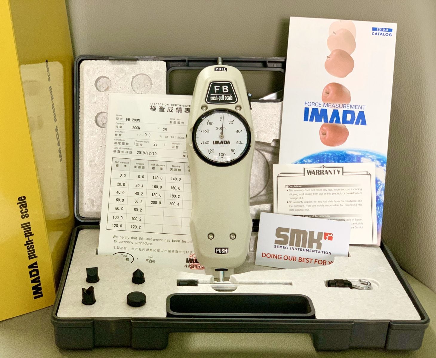 Ảnh minh họa IMADA FB/FS SERIES đồng hồ đo lực kéo nén cơ học 1