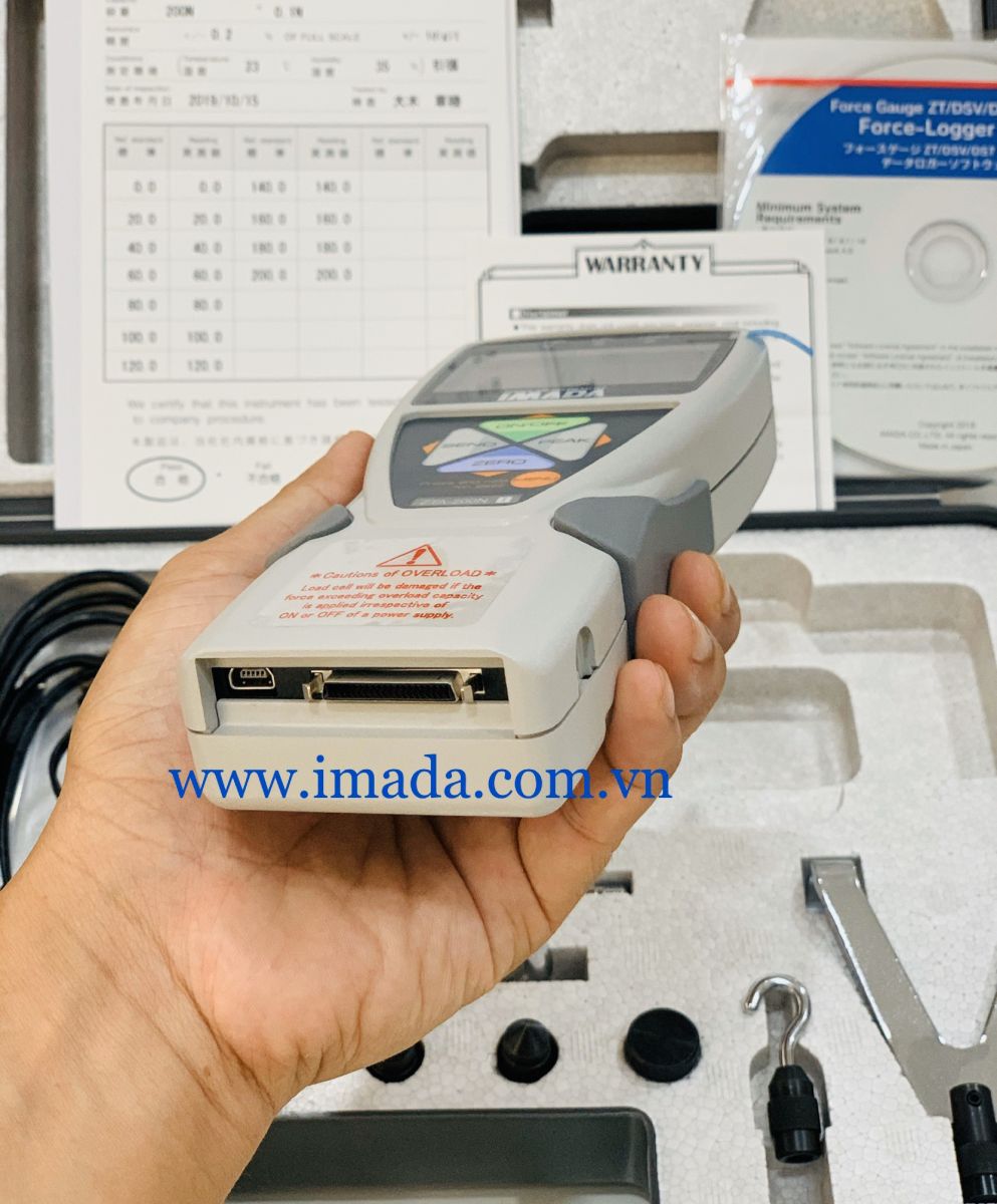 Ảnh minh họa IMADA ZTA-50N thiết bị đo lực điện tử xuất dữ liệu ( 50N/5kgf) 2