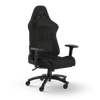 Ghế gaming CORSAIR TC100 RELAXED | Đen, 120kg, Chân xoay, Lưng vải