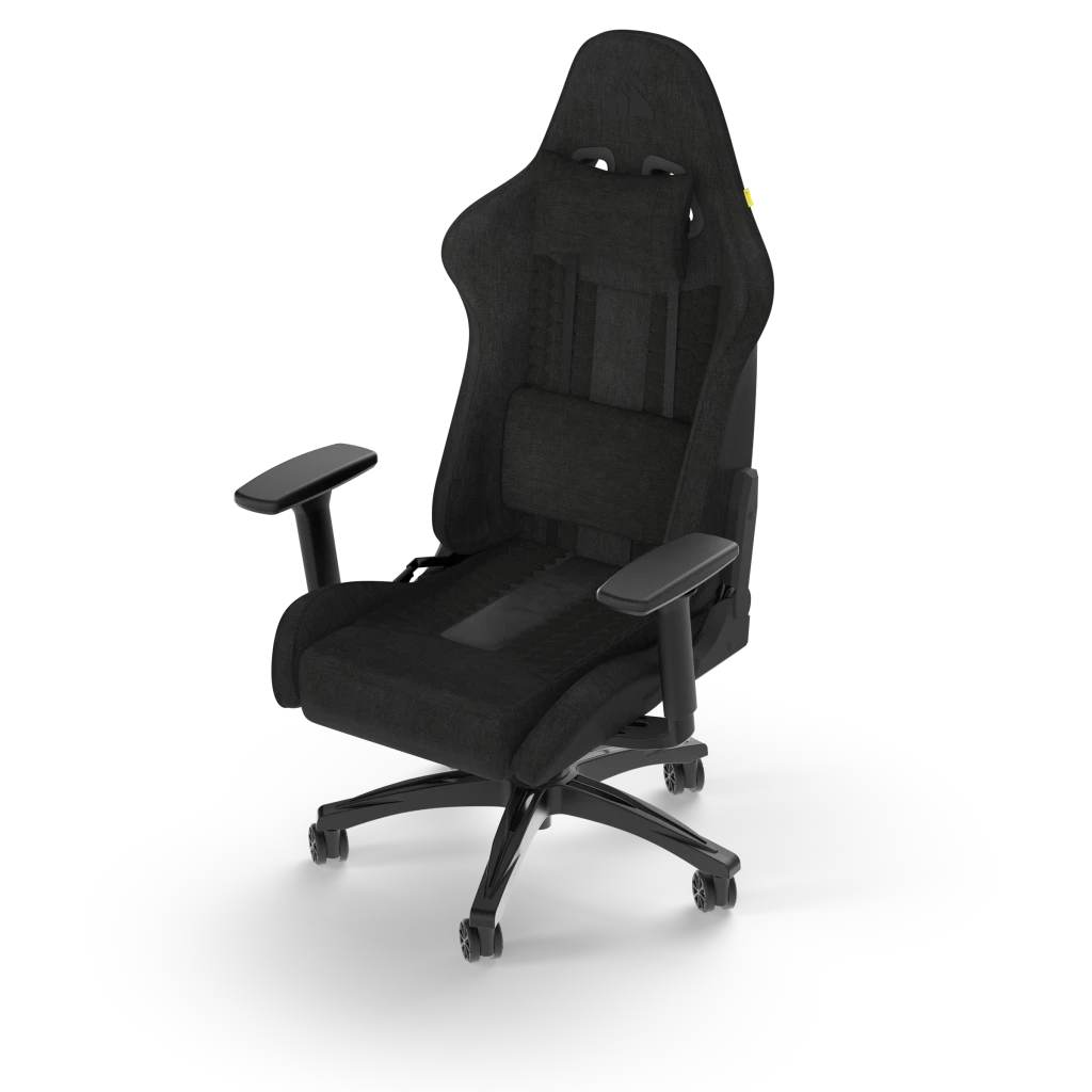 Ảnh minh họa Ghế gaming CORSAIR TC100 RELAXED | Đen, 120kg, Chân xoay, Lưng vải (CF-9010051-WW) 3