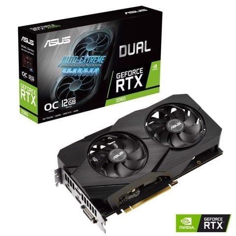 Card màn hình ASUS Dual GeForce RTX 2060 EVO OC 12GB GDDR6