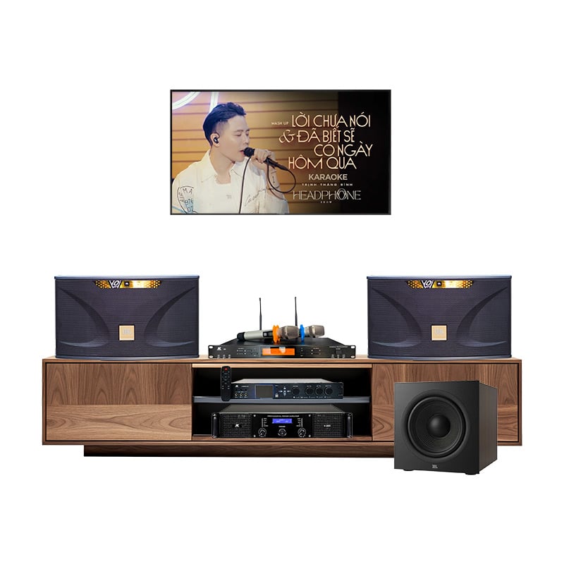 Dàn karaoke gia đình KGD206 (JBL Ki112 Edition, JKAudio H2600, X9000 Pro, B9, JBL Stage 220P