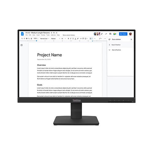 Ảnh minh họa Màn hình Lenovo ThinkVision S22-4E 64CBKAT6AE (21.5 inch | FHD | IPS | 100Hz | 4ms) 1