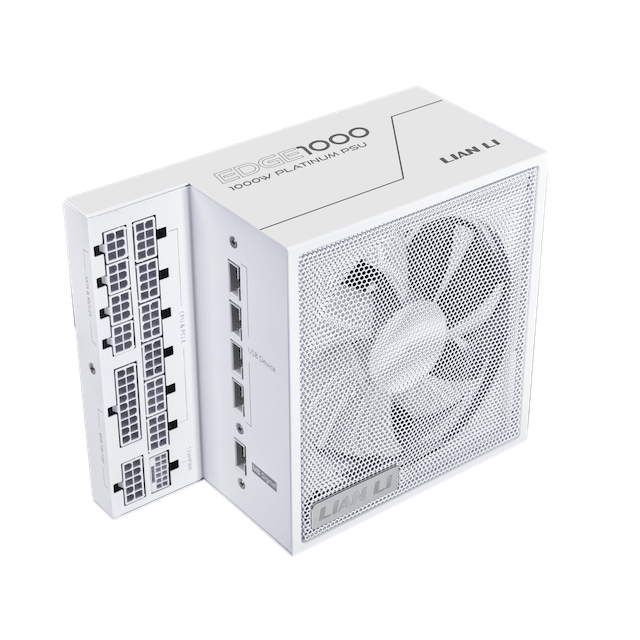 Ảnh minh họa Nguồn máy tính LianLi EDGE 1000W Platinum V2 (PSULLEG1000P.WH00.EU) | Kèm HUB, Trắng 1