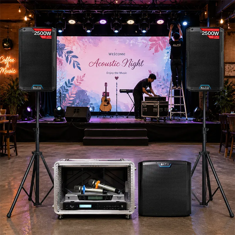 Ảnh minh họa Dàn karaoke - Sân khấu Mini Alto 20 (Alto TS412, BKSound KP500, Alto TS12S, BCE UGX12, Tủ ABS 6US) 3