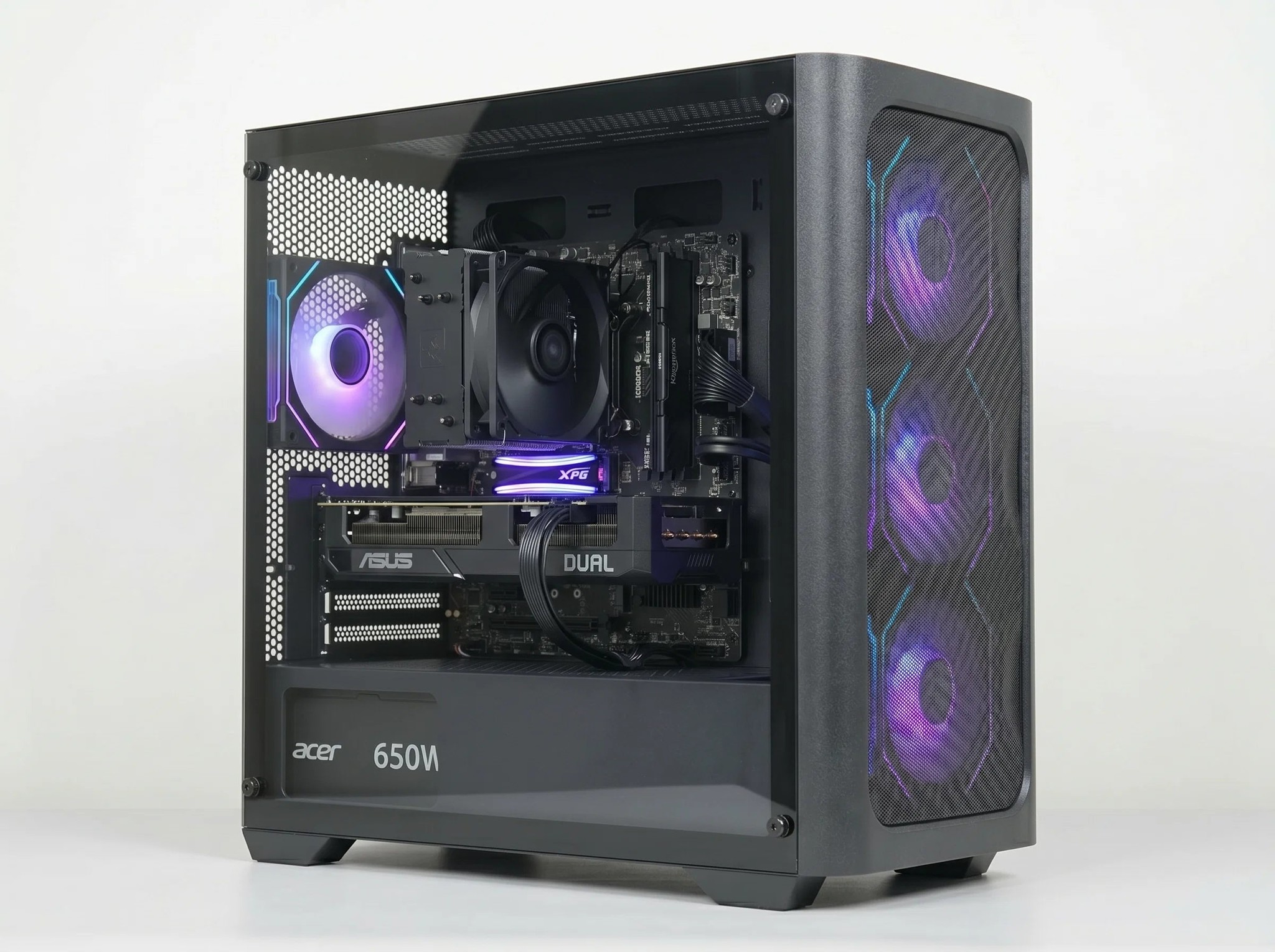Ảnh minh họa PC Gaming Tùy chỉnh Intel Core i5-12400F, RTX 5060 8GB, 16GB RAM DDR4, Windows 11 Pro - Black 1