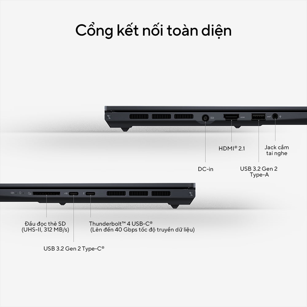 Ảnh minh họa Laptop Asus Zenbook Pro 14 OLED UX6404VV - P4069W (Intel Core i9-13900H | 32GB | 1TB | RTX 4060 8GB |14.5 inch 2.8K | Win 11 | Đen) 2