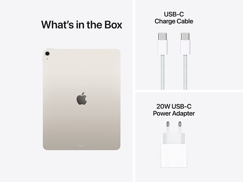 Ảnh minh họa iPad Air M4 13 inch 5G 1TB Starlight (MH9U4ZA/A) 3