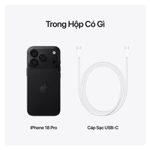 Ảnh minh họa iPhone 18 Pro 512GB Đen 1