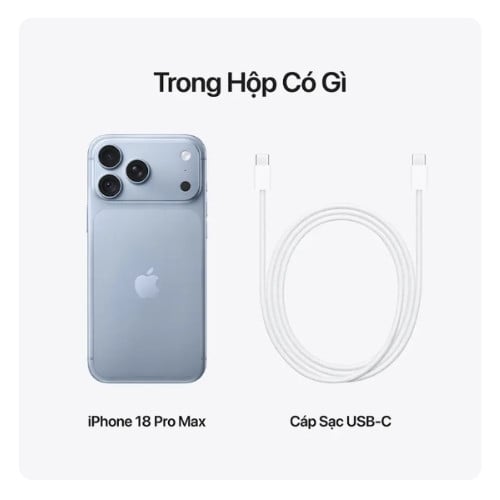 Ảnh minh họa iPhone 18 Pro Max 512GB Băng Thanh 3