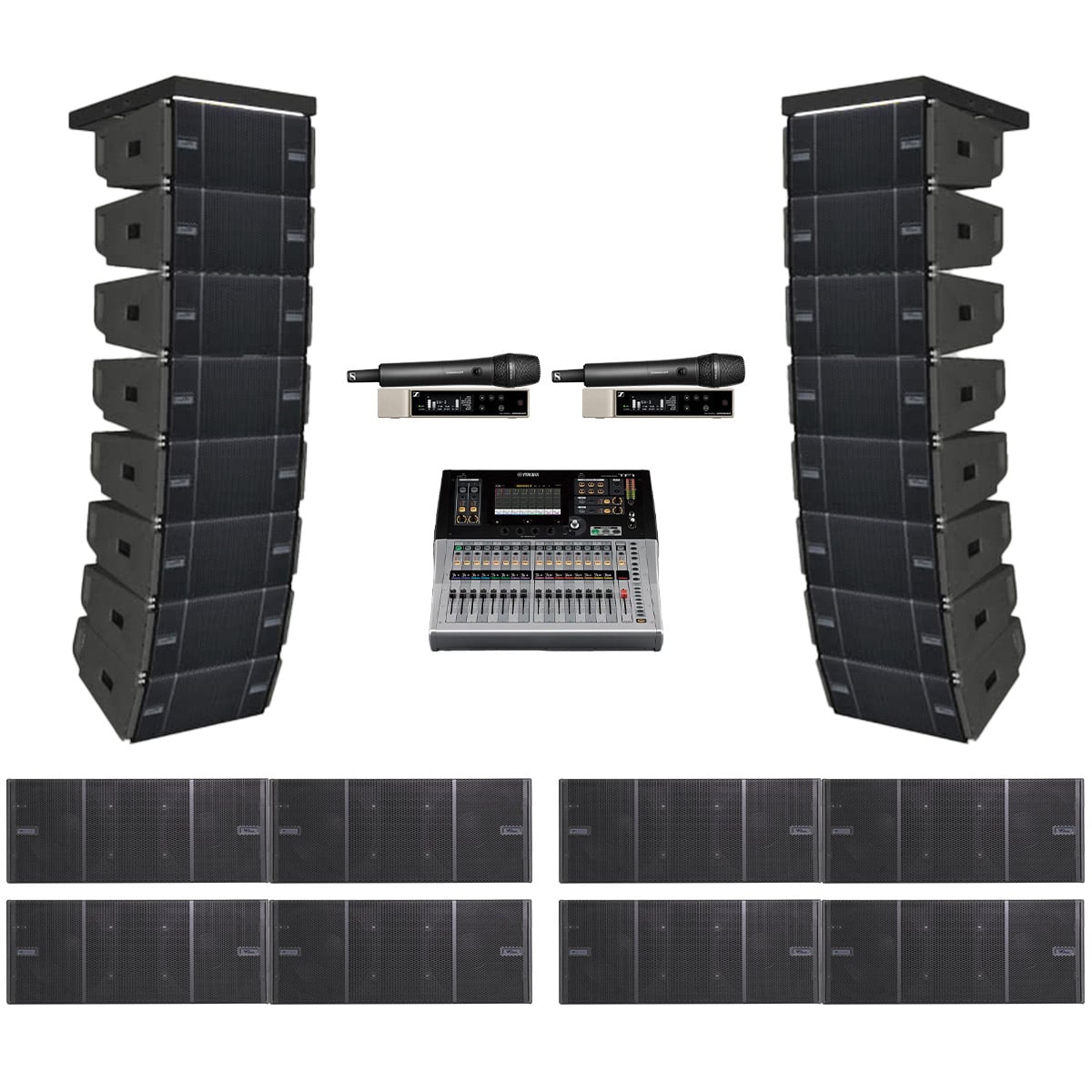 Dàn Line Array Active dBTechnologies ITALY siêu cao cấp 04 (dBTechnologies DB Vio L1610, Vio S218F, Yamaha TF1...)