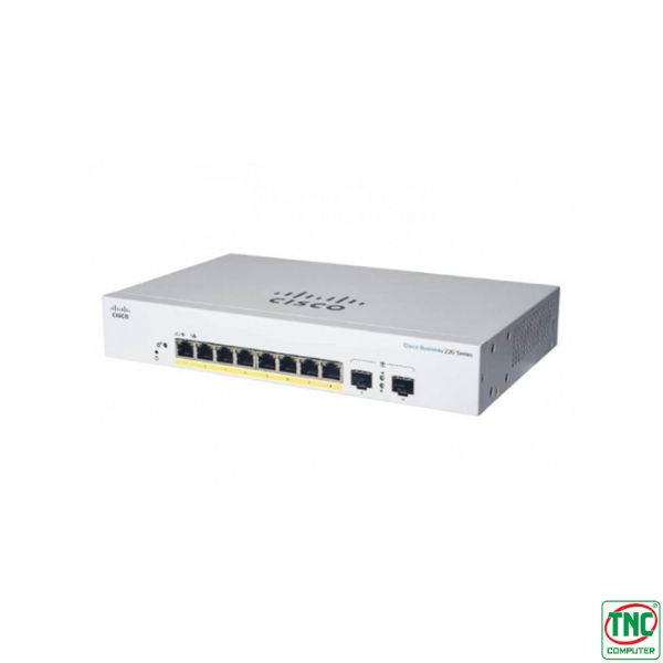 Ảnh minh họa Switch Cisco Smart Managed CBS220-8T-E-2G (10 port/ 10/100/1000 Mbps/ SFP) 1