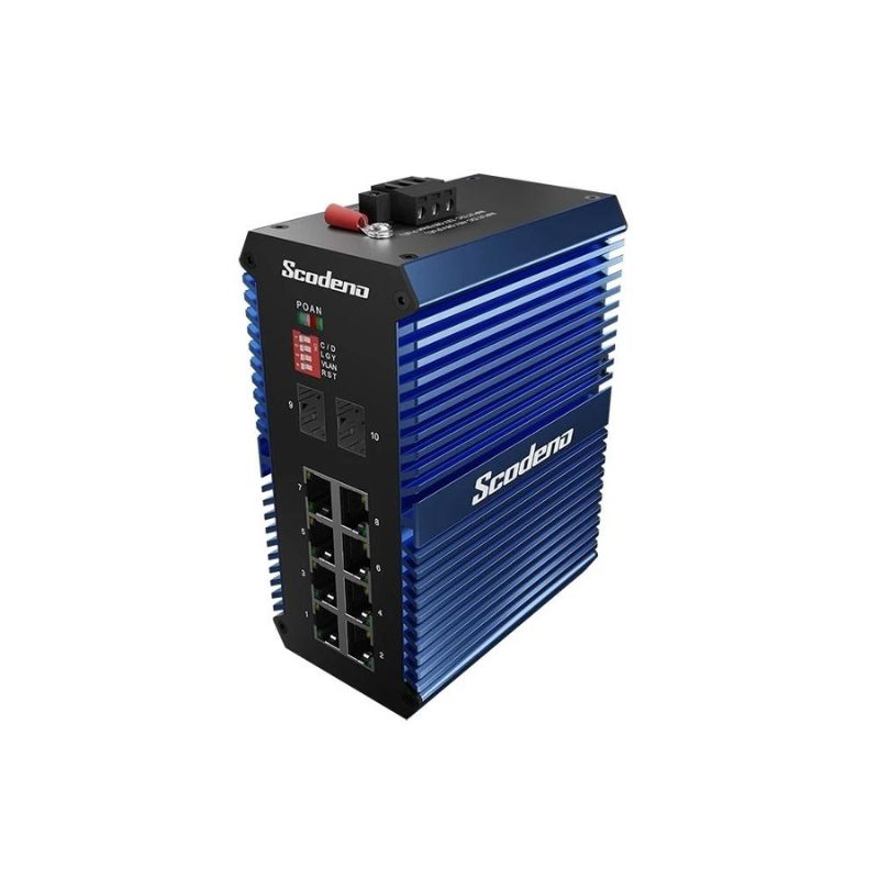 Ảnh minh họa Scodeno SIS65-2GX8GT-X Switch Công Nghiệp 10 Cổng 2*1000 Base-X, 8*10/100/1000 Base-T None PoE 2