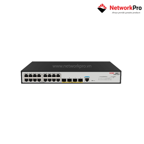 Switch H3C US300-16G4F – 20 Cổng Web Managed, 40 Gbps Fanless
