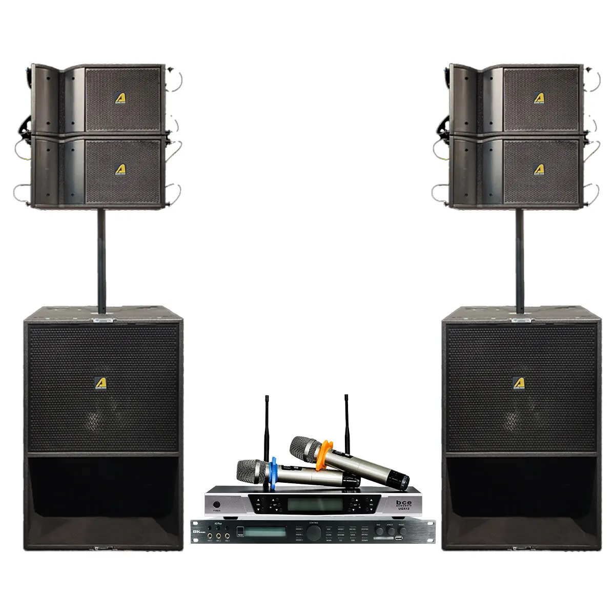 Ảnh minh họa Dàn âm thanh Line Array Active Actpro A6 Suit F (Sử Dụng 100-300 Khách, Loa Line Array Từ Ferrite) 1