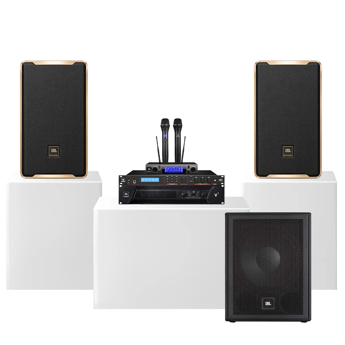Ảnh minh họa Dàn karaoke đồng bộ full JBL 16 - Hot New 2027 (JBL D Ultra, JBL V8, JBL VX9, JBL IRX115S, JBL VM300) 3
