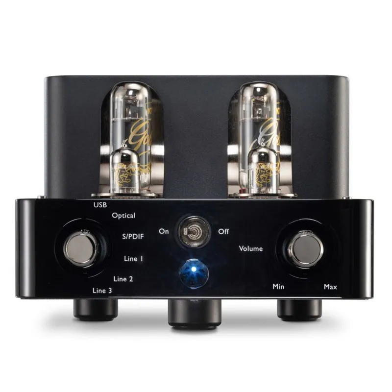 Ảnh minh họa Amply Unison Research Simply Italy Black Edition, 4 bóng Gold Lion, Công suất 10W, RCA Line, USB, S/PDIF, Toslink 1