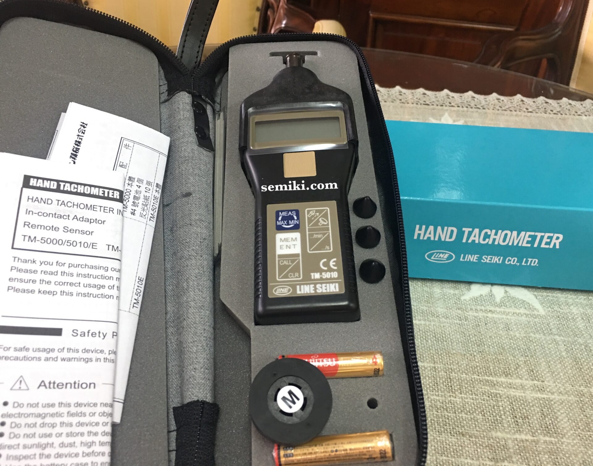 Ảnh minh họa LINE SEIKI TM-5010K (TM-5 series) thiết bị đo tốc độ vòng quay điện tử (6.0 ~99999.9 r/min) 1
