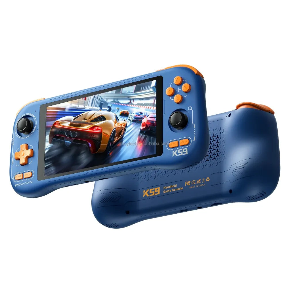 K59 Máy chơi game cầm tay Retro 5.5" HD 6GB/128GB - Xanh