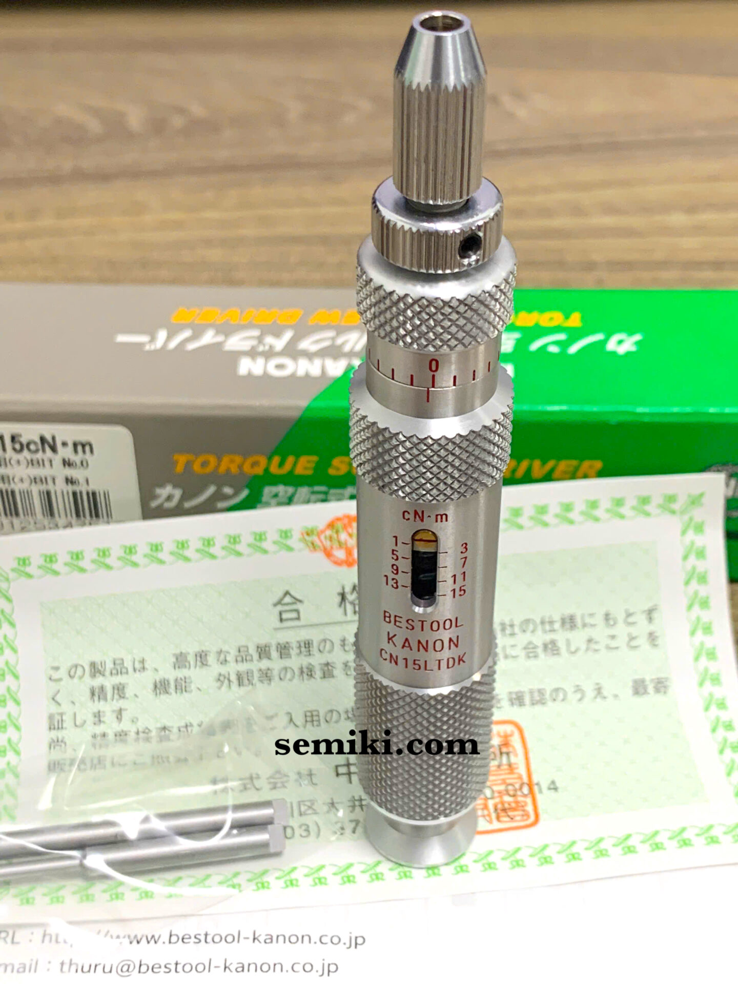 Ảnh minh họa KANON CN15LTDK tua vít siết lực 1~15cN.m 2