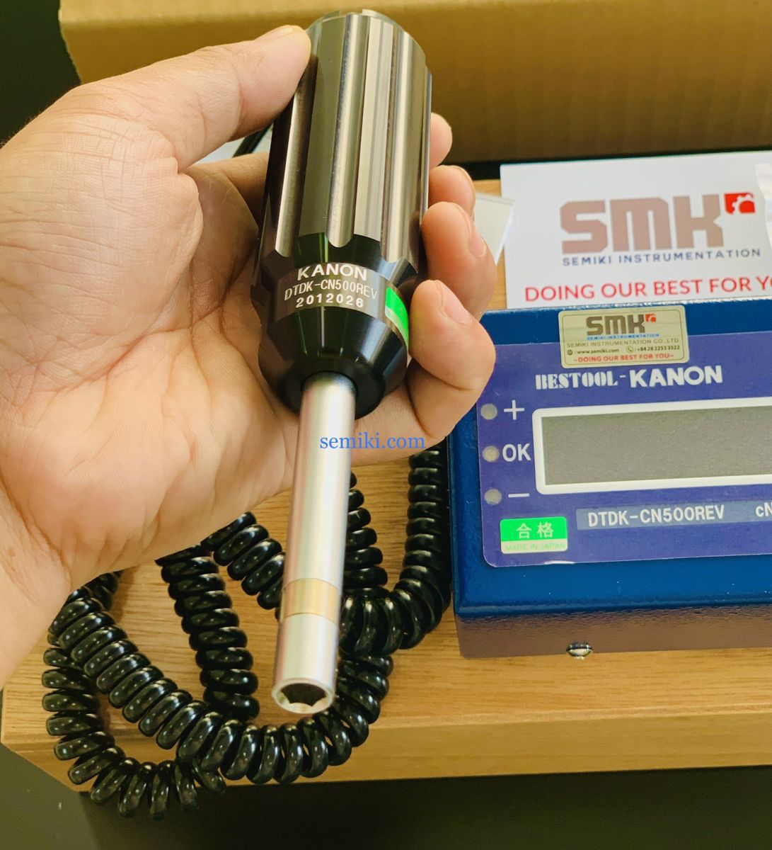 Ảnh minh họa KANON DTDK-CN500REV thiết bị đo lực siết tua vít điện tử 50 〜 500 cN. m 2