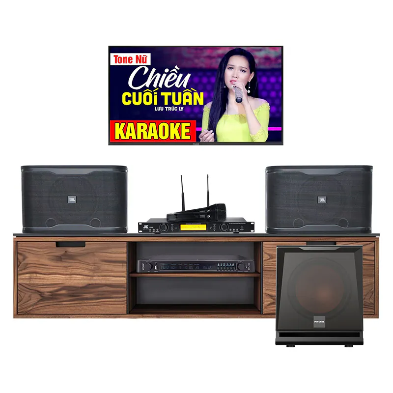 Dàn karaoke gia đình HK107 (JBL RM210, Koda S8 Plus, JKAudio K310, Paramax D30)