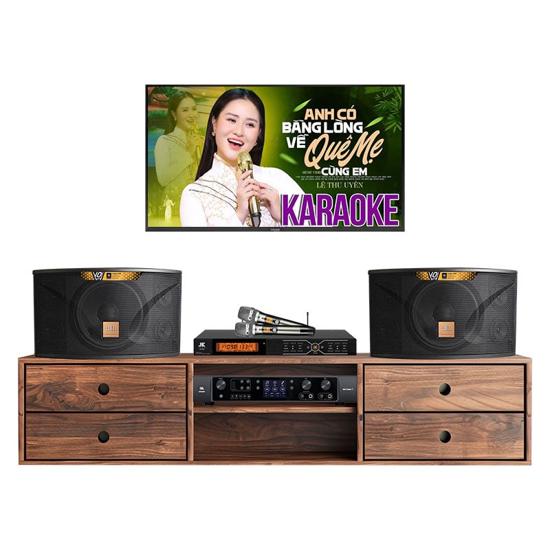 Dàn karaoke gia đình KGD288 (JBL Ki110 Gold Edition, Beyond 3, JKaudio B3 Pro)