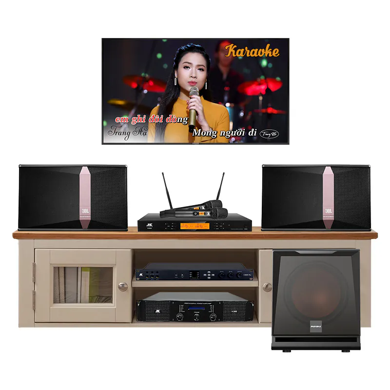 Dàn Karaoke JBL KH24 (JBL Ki512, X6000 Plus, H2800, Micro K500, Sub Paramax D30)